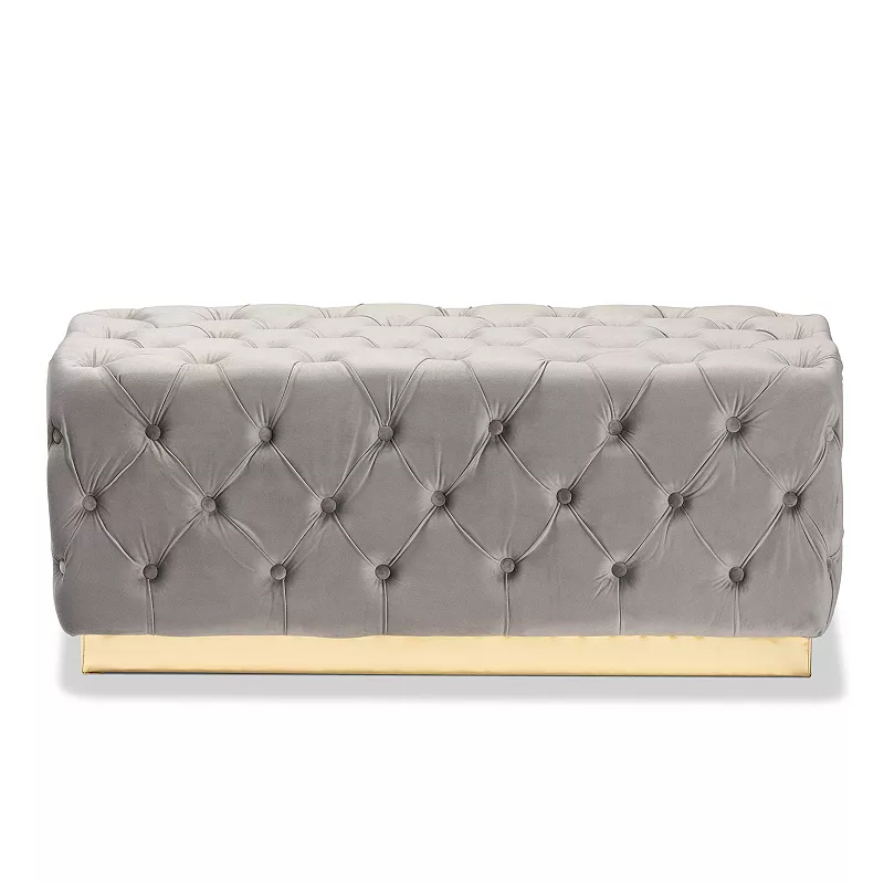 Baxton Studio Corrine Tufted Ottoman