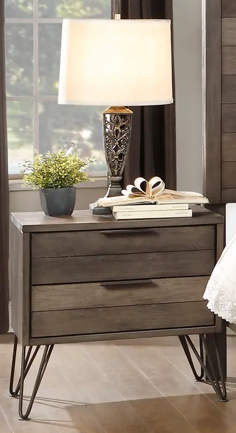 Urbanite Gray Nightstand