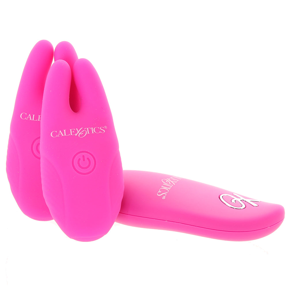 Remote Silicone Nipple Clamps in Pink