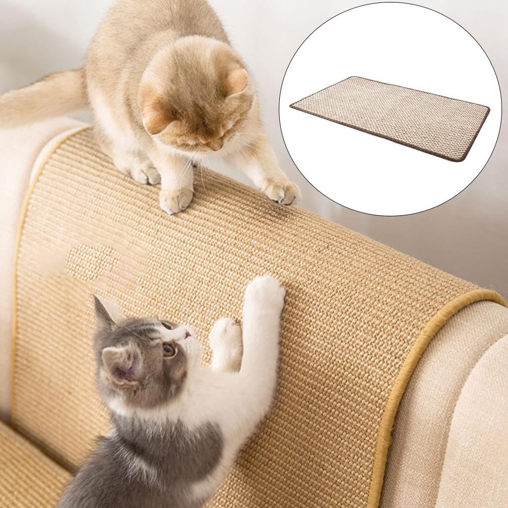 Cat Scratchers for Indoor Cats， Natural sisal， Scratching Pad/Mat/Carpet/Rug XL