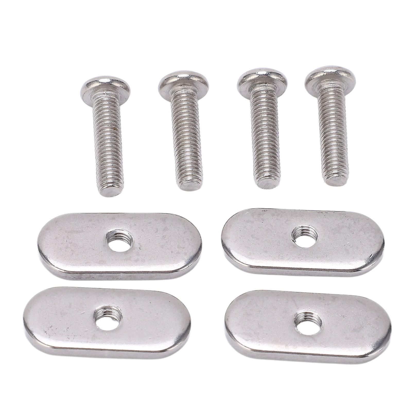 4 Sets Kayak Rail Screw Stainless Steel M5 Thread Rust Proof Boat Track Nuts For Canoes