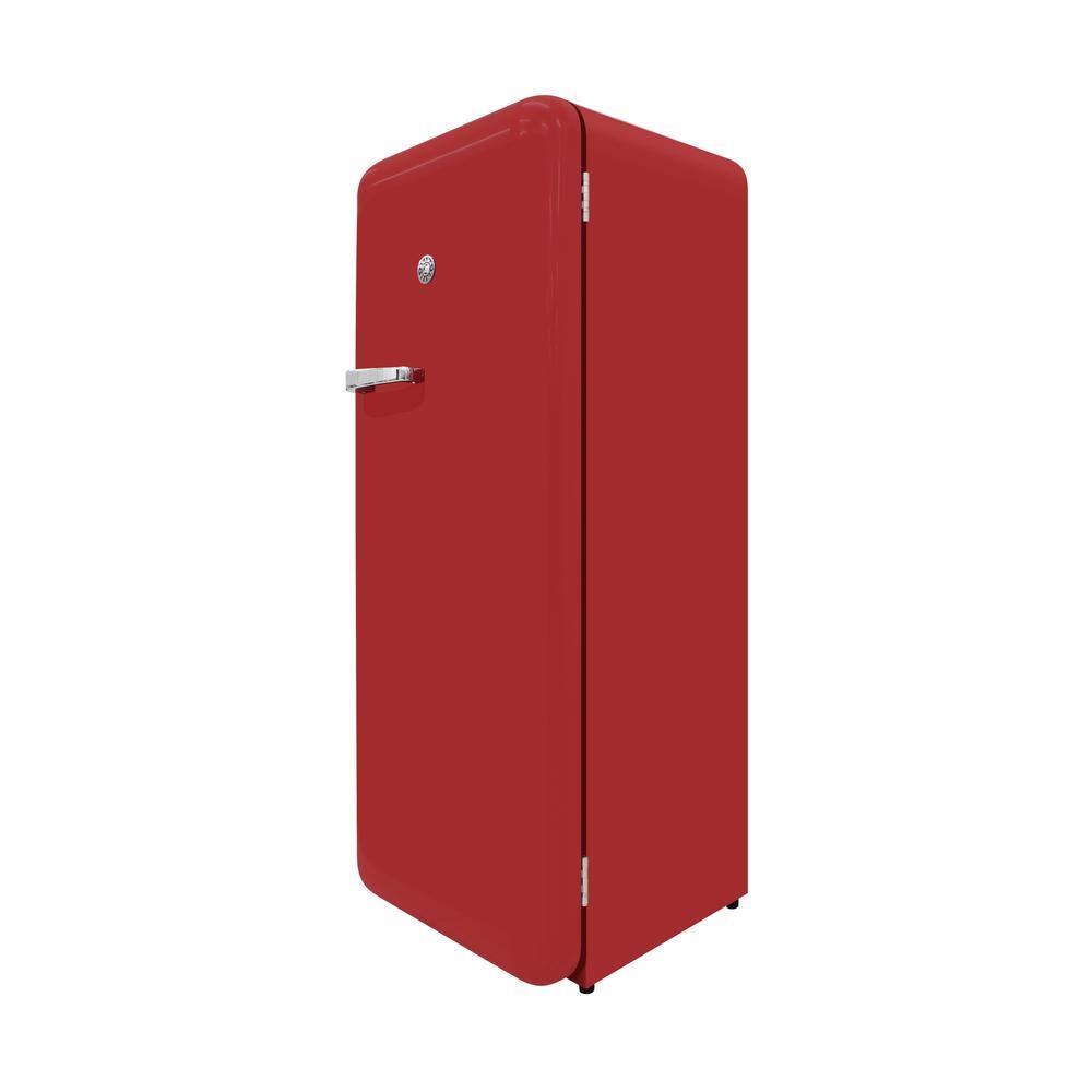 Brama 9.2 cu. ft. Freestanding Top Freezer Retro Refrigerator in Red BR-RETRO-01-R