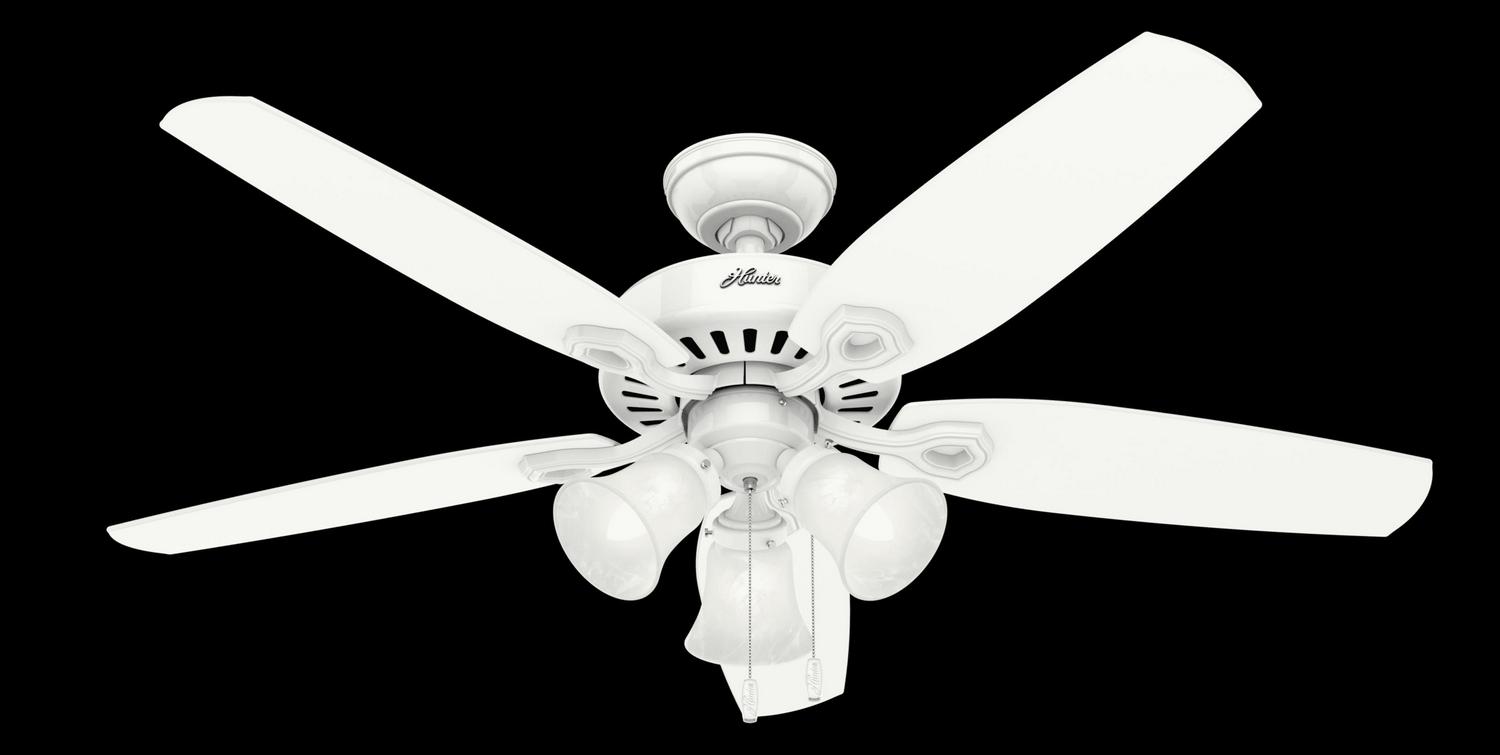 Hunter Builder Plus 52 in. Indoor Ceiling Fan with Light