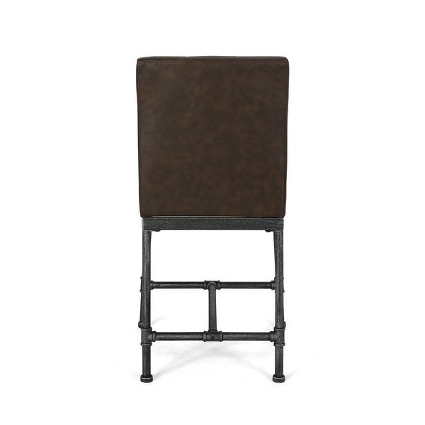 Commonwealth Faux Leather Counter Stools by Christopher Knight Home