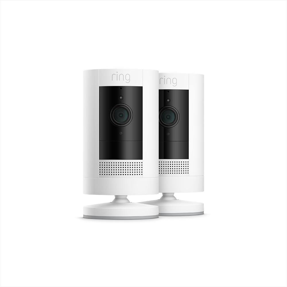 Ring Stick Up Cam Battery- Home IndoorOutdoor Smart Security Wi-Fi Video Camera with 2-Way Talk Night VisionWhite (2-Pack) B09P45P69G