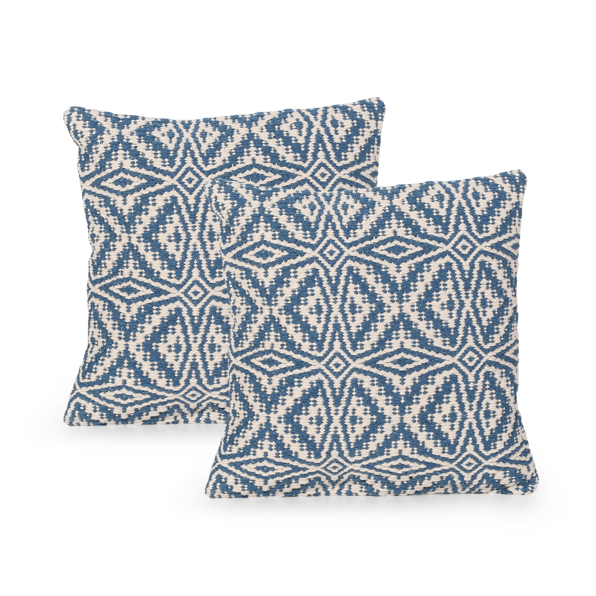 Aabidah Boho Cotton Throw Pillow (Set of 2)