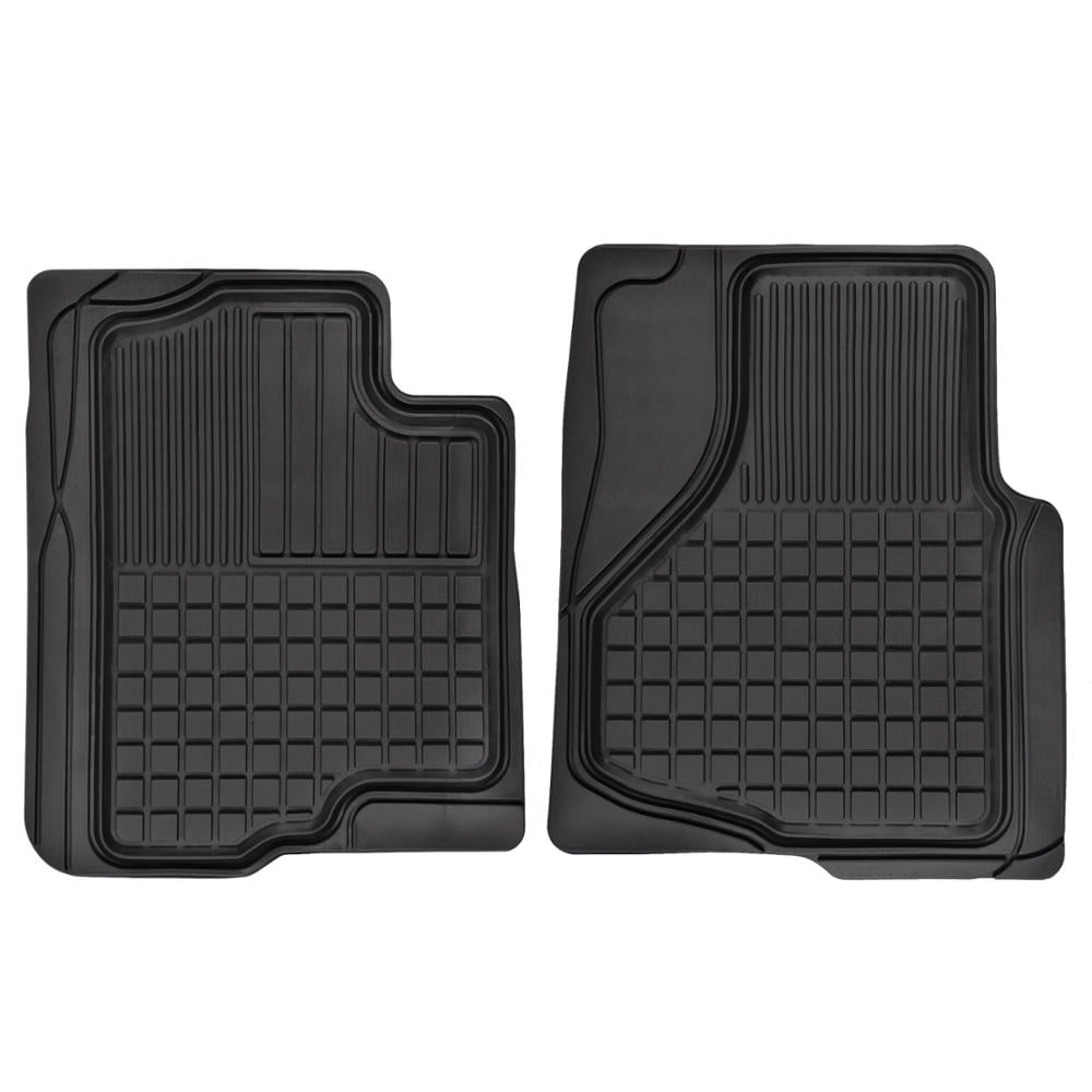 Motor Trend Custom Fit Car Floor Mats for Ford F 150 2009-2014 (Exact Fit) - Heavy Duty All Weather Rubber Mats， 3 Piece w/ Rear Liner