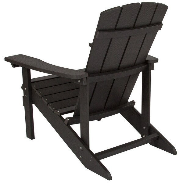 Outdoor AllWeather Poly Resin Wood Adirondack Chair