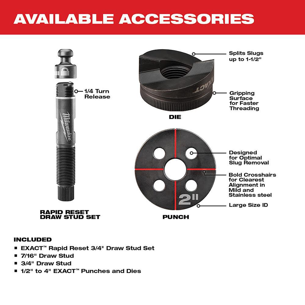 MW M18 FORCE LOGIC 6T Knockout Tool 1/2 in. 4 in. 2677-23 from MW