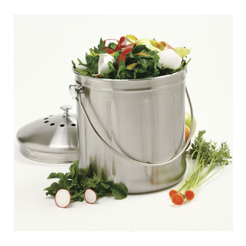 Norpro 1.5 Gallon Jumbo Stainless Steel Compost Keeper