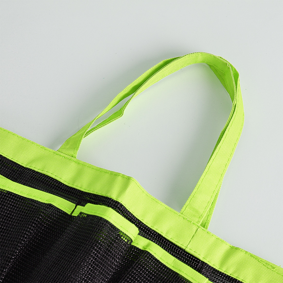 Uxcell Carry Storage Tote Bag Mesh Pouch Quick Dry Hanging Nylon Green 1pcs