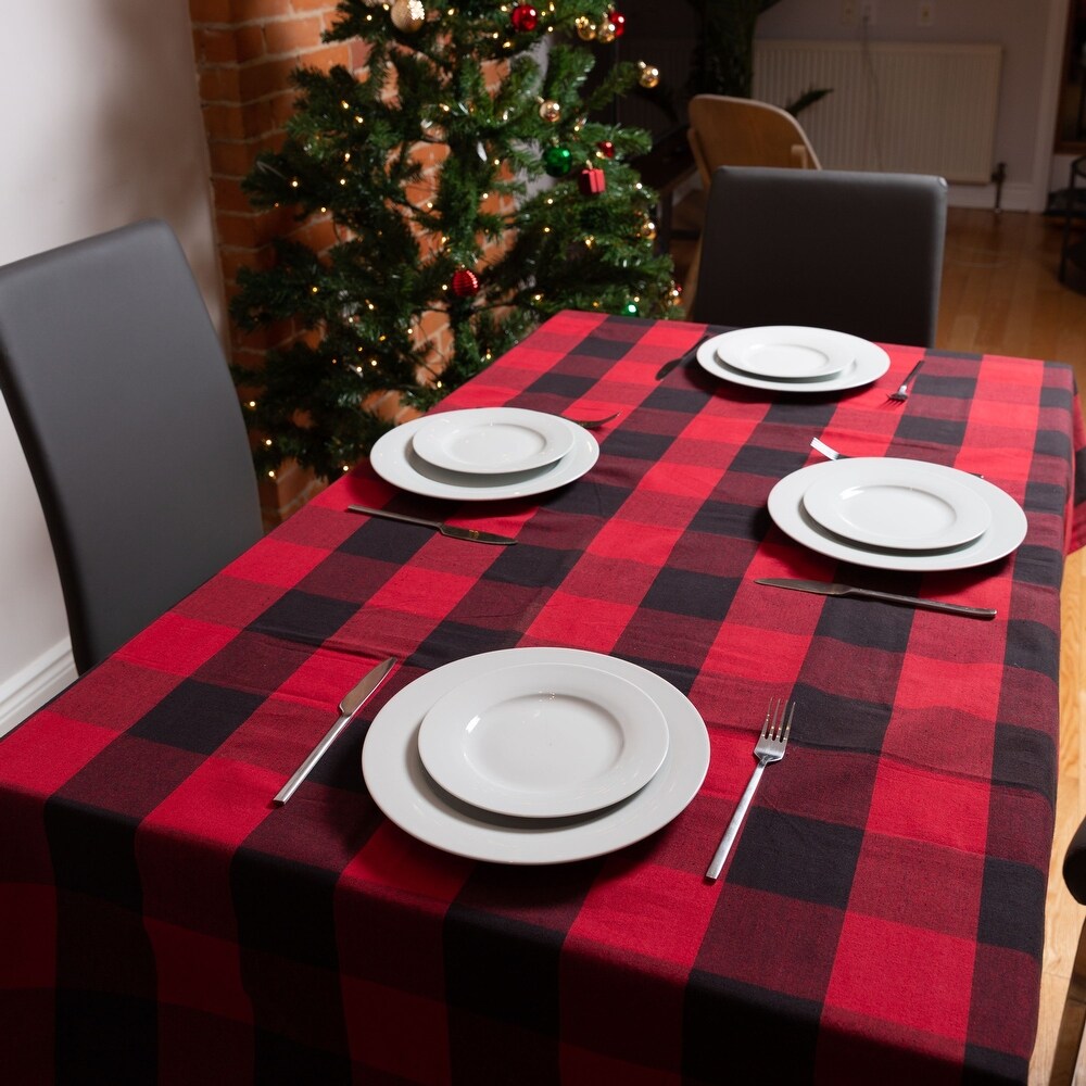 Fabstyles Buffalo Check High Quality Cotton Tablecloth