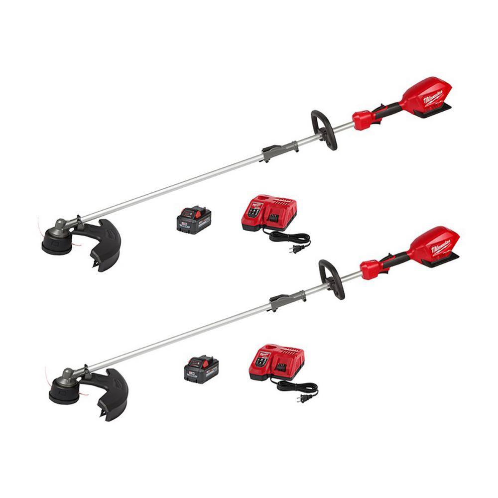 MW M18 FUEL 18V Lithium-Ion Brushless Cordless QUIK-LOK String Trimmer Kit with Two 8.0 Ah Batteries (2-Tool) 2825-21ST-2825-21ST