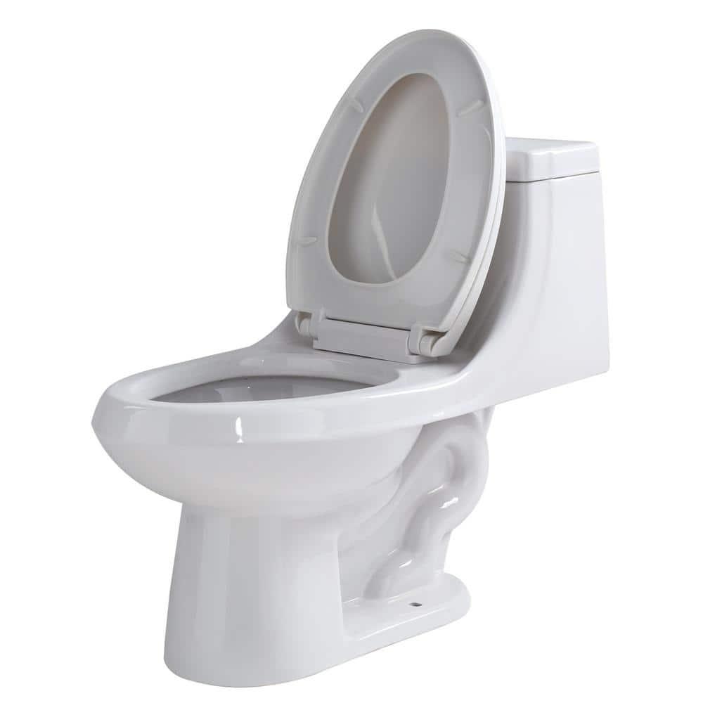 ANZZI Odin 1Piece 16 GPF Dual Flush Elongated Toilet in White