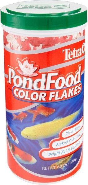 Tetra PondFood Color Flakes Koi and Goldfish Fish Food