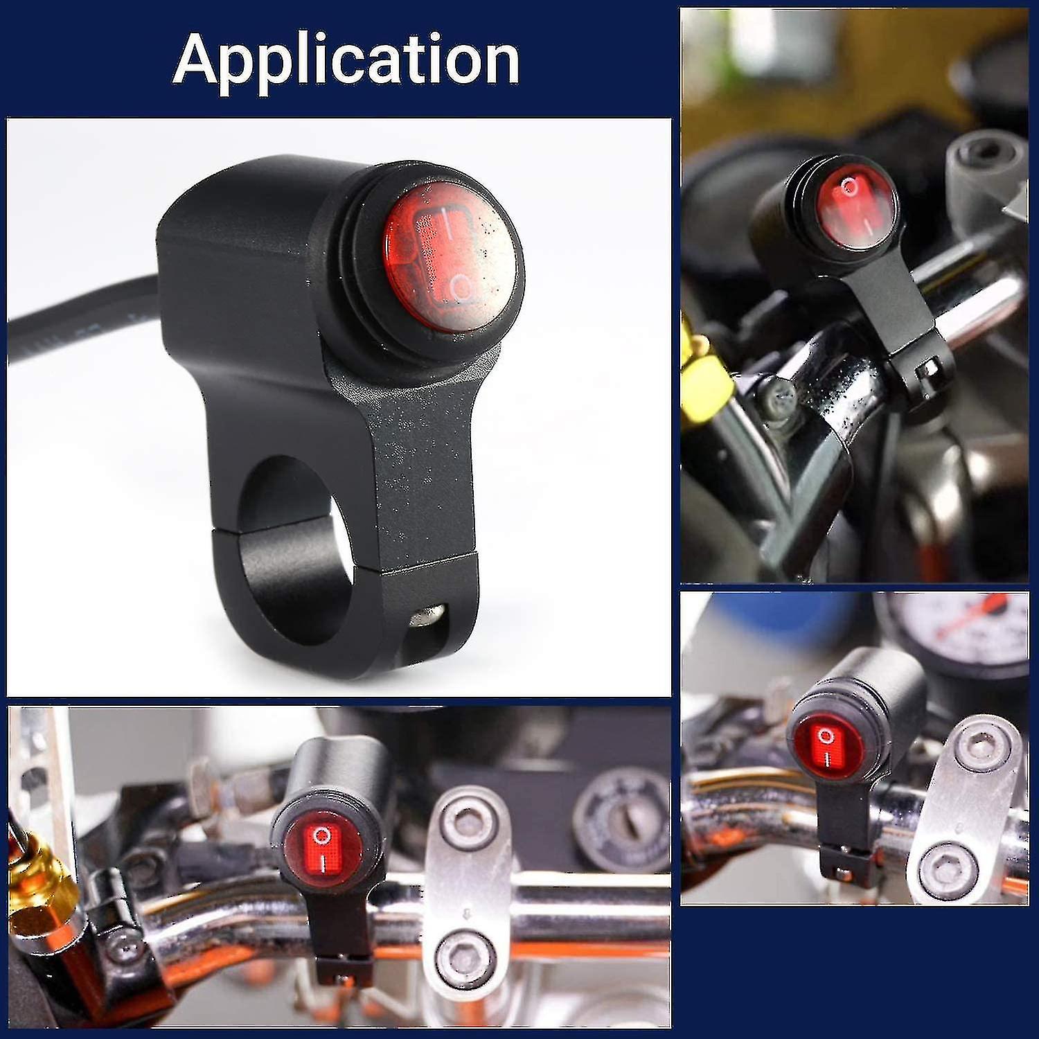 12v 16a Motorcycle Waterproof Handlebar Headlight Fog Light Switch