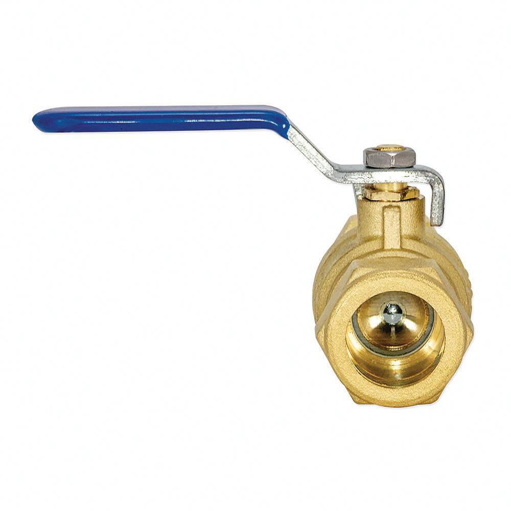 EASTMAN 34 in. Compression x 34 in. Compression Brass Full Port Compression Ball Valve 20097LF