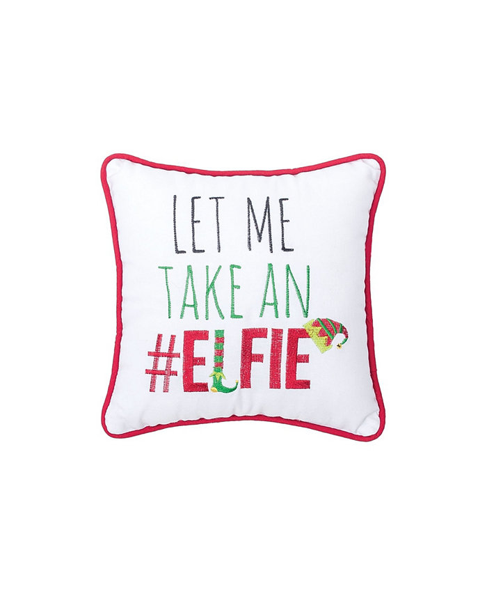 CandF Home Elfie Embroidered Pillow