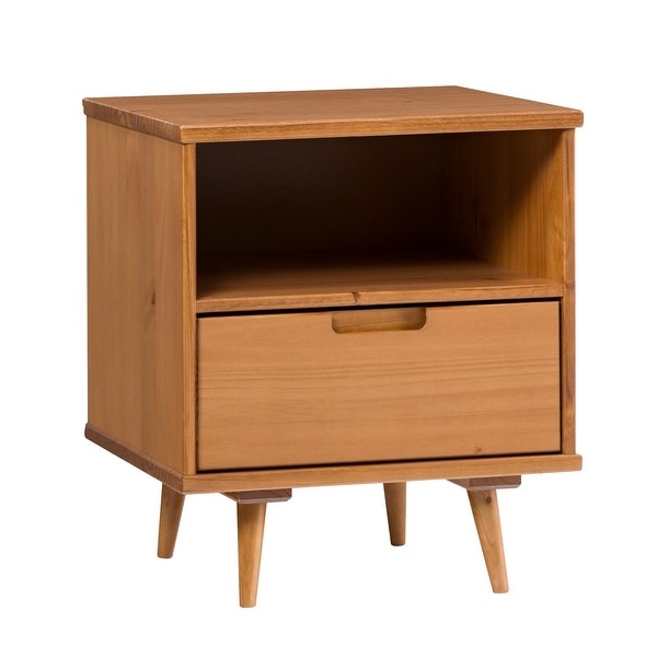 Middlebrook Mid-Century Solid Wood 1-Drawer Side Table