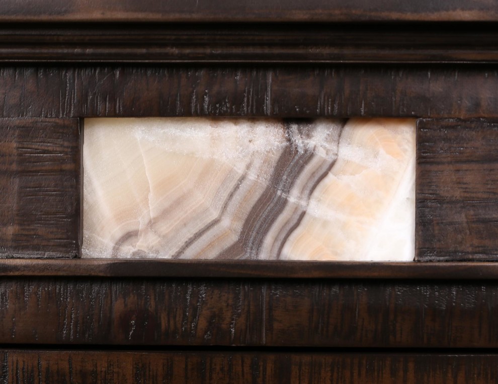 Onyx Solid Wood 82 quotSideboard/TV Stand   Rustic   Entertainment Centers And Tv Stands   by Crafters and Weavers  Houzz