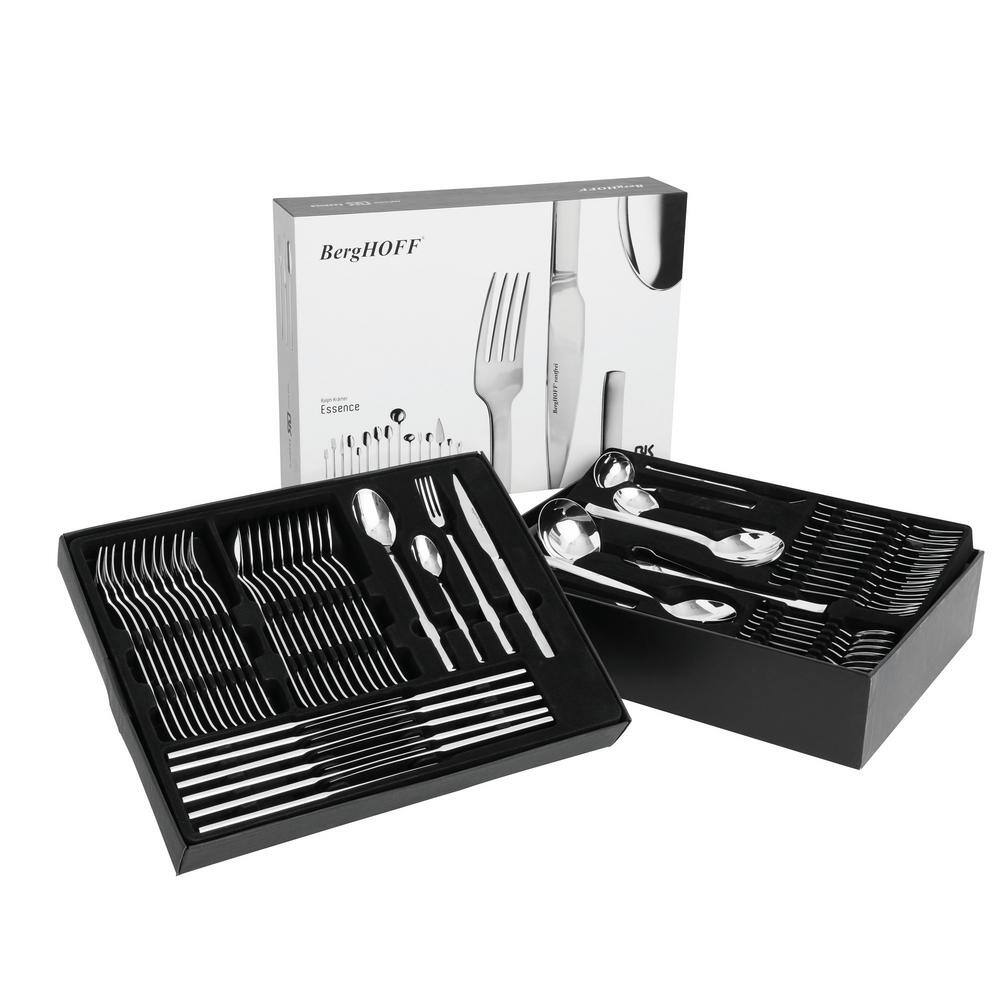 BergHOFF Ralph Kramer Essence 72-Piece Stainless Steel Flatware Set (Service for 12) 1272605