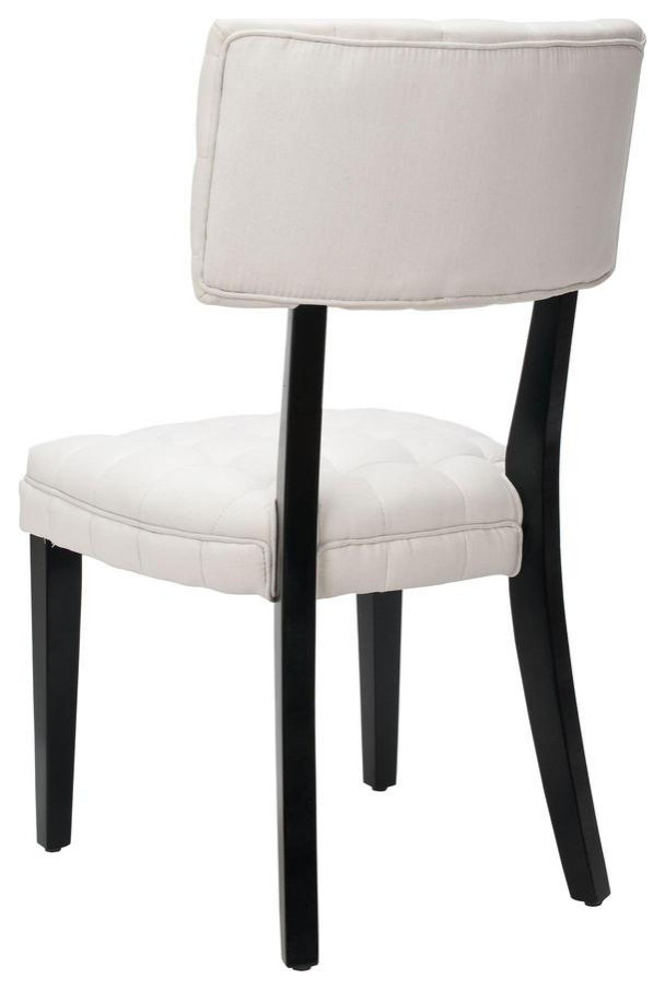 Cyrano 20 quotH Tufted Chair Set of 2   Transitional   Dining Chairs   by Virgil Stanis Design  Houzz