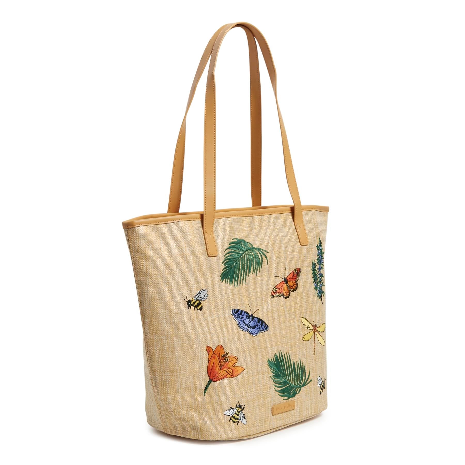 Straw Bucket Tote Bag