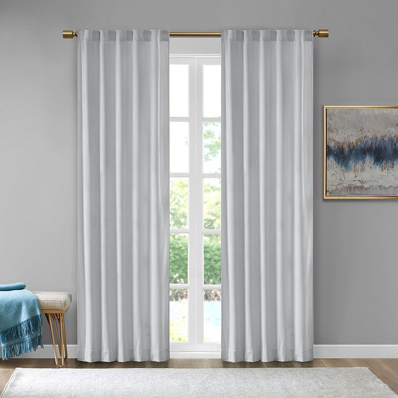 510 Design 2-pack Garett Room Darkening Velvet Rod Pocket Window Curtains