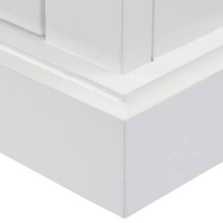 Home Decorators Collection Naples 25 in. W x 31 in. H x 8 in. D Framed Surface-Mount Bathroom Medicine Cabinet in White NAWC2531