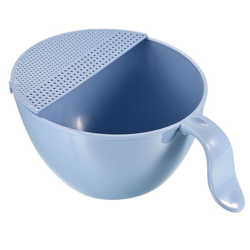 Rice Washing Bowl Drain Basket Fruit Strainer Colander With Handle