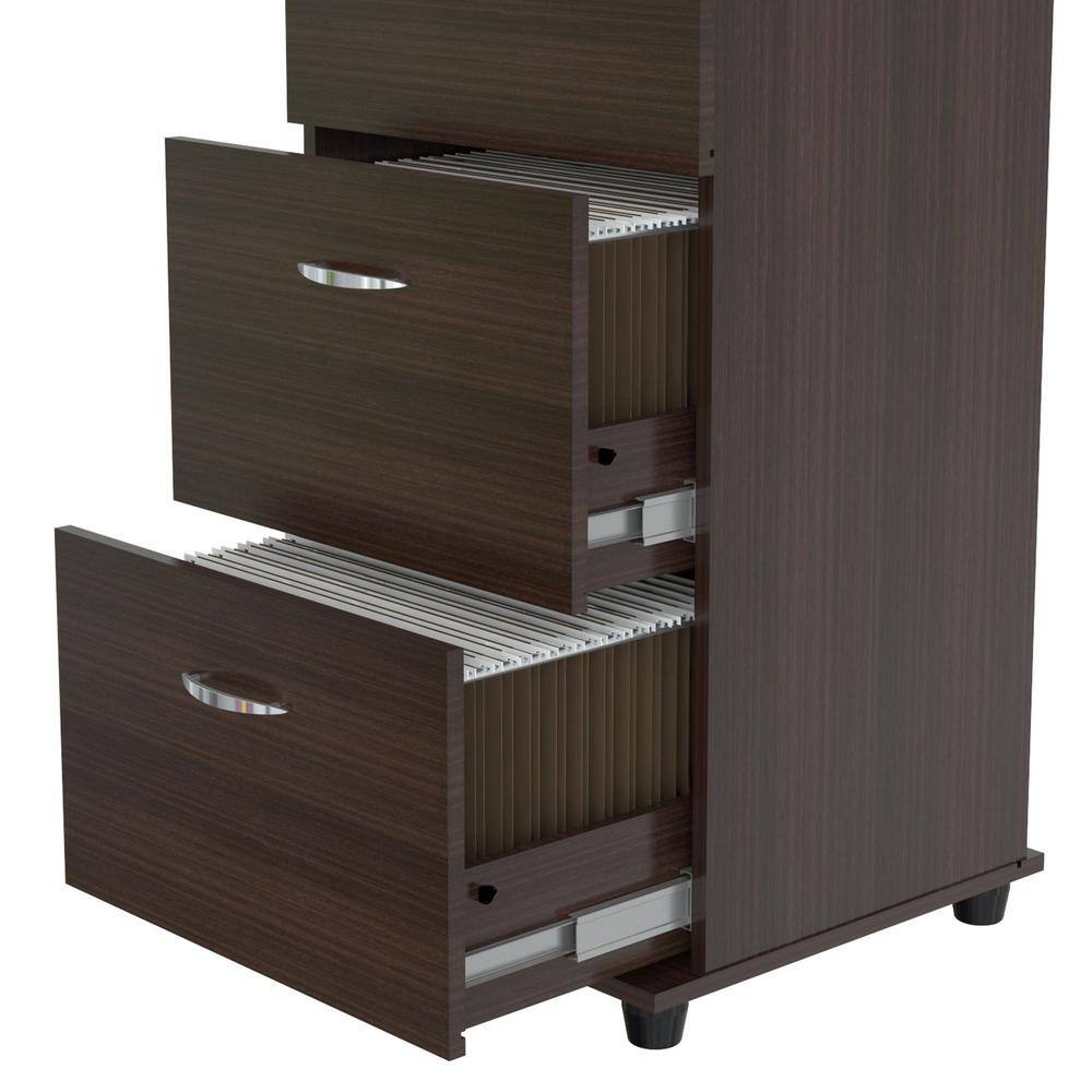 Inval Espresso Wengue Filing Cabinet AR-3X3R