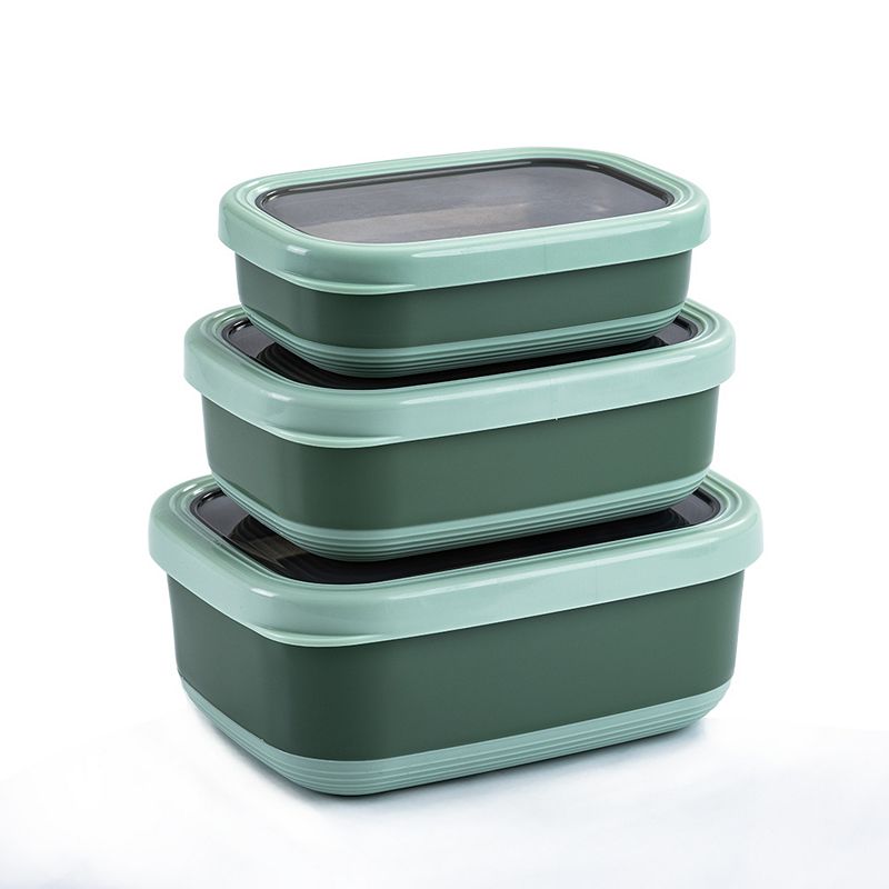 Lille Home Premium Leakproof Stainless Steel Food Containers/Bento Lunch Box With Anti-Slip Exterior， Set of 3， 470ML， 900ML， 1.4L