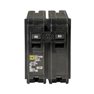 Square D Homeline 60 Amp 2-Pole Circuit Breaker(HOM260CP) HOM260CP