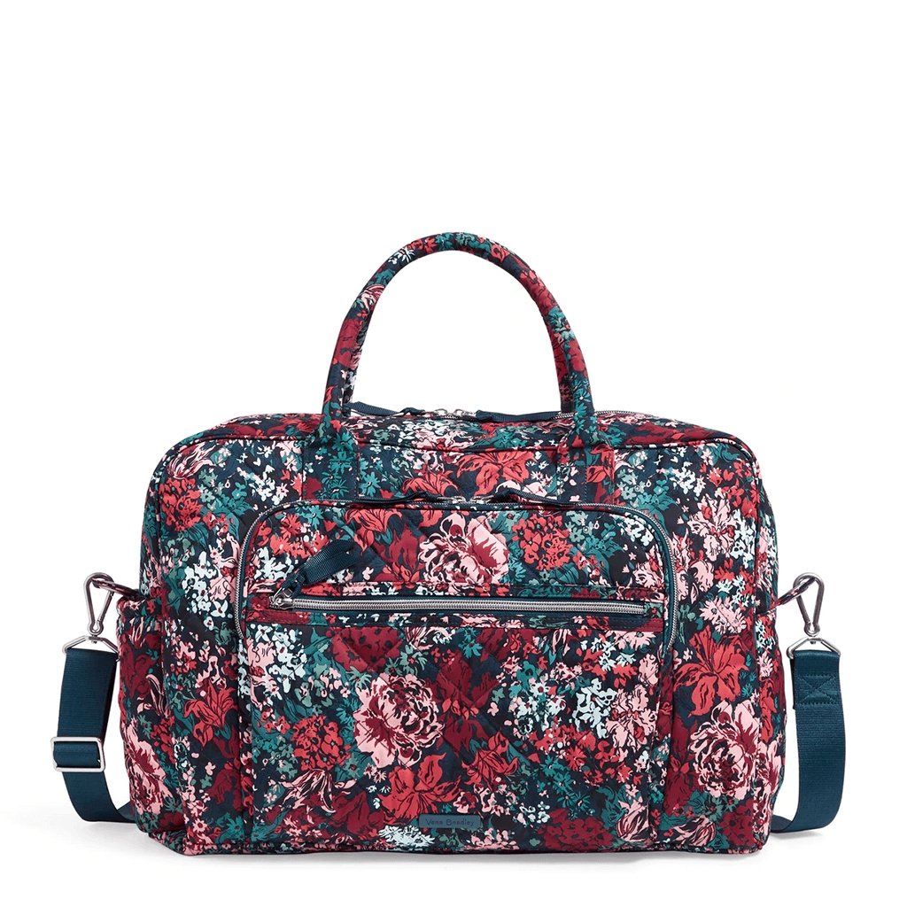 Vera Bradley  Weekender Travel Bag in Cabbage Rose Cabernet