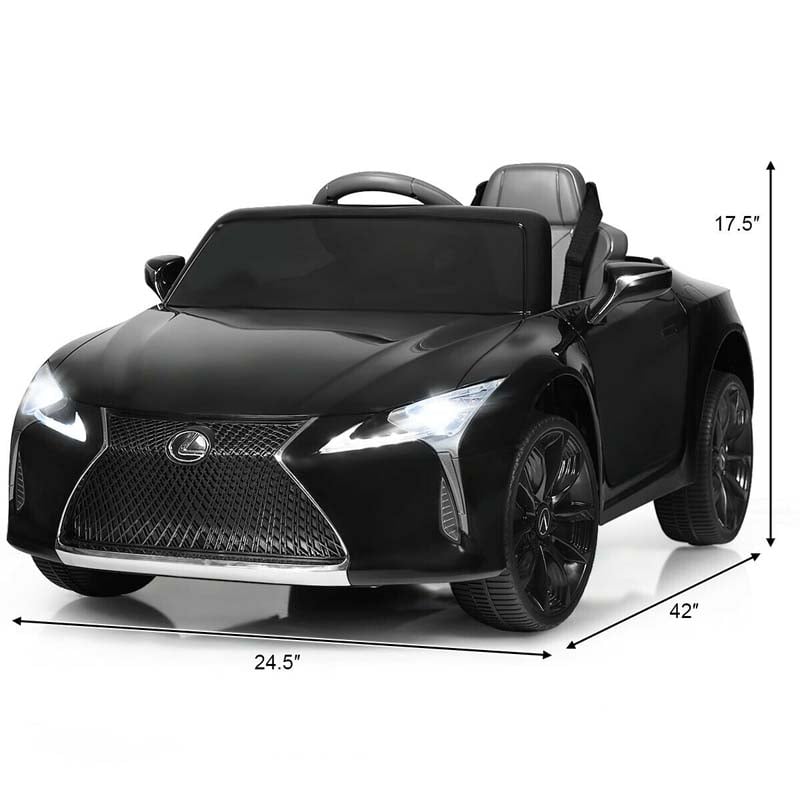 Licensed Lexus LC500 Kids Ride on Car, 12V Battery Powered Electric Vehicle Riding Toy Car with Remote Control