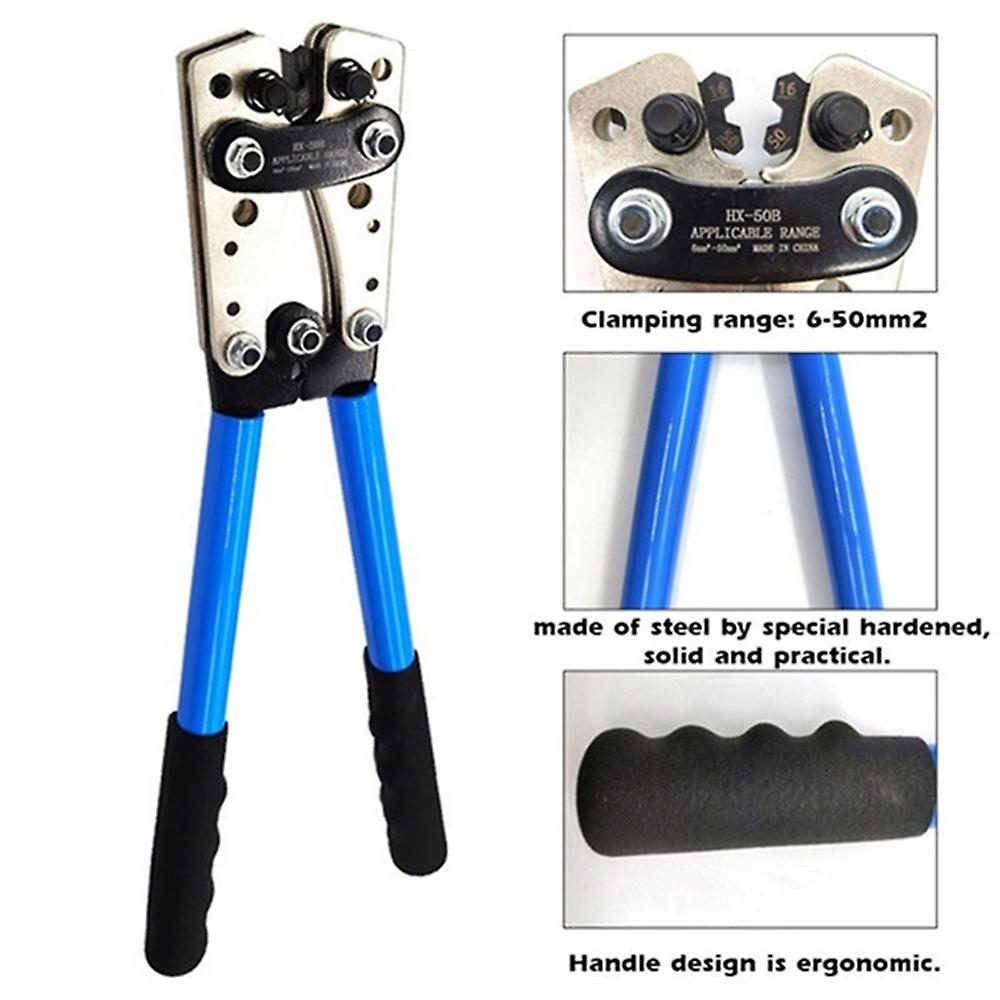 Born Pretty Hx-50b 1/60pcs Cable Crimping Tool Professional Terminals Crimper Plier Copper R-ing Terminal Wir Connectors Kit Hand Tools