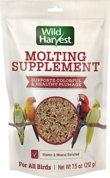 Wild Harvest Molting Bird Supplement， 7.5-oz bag