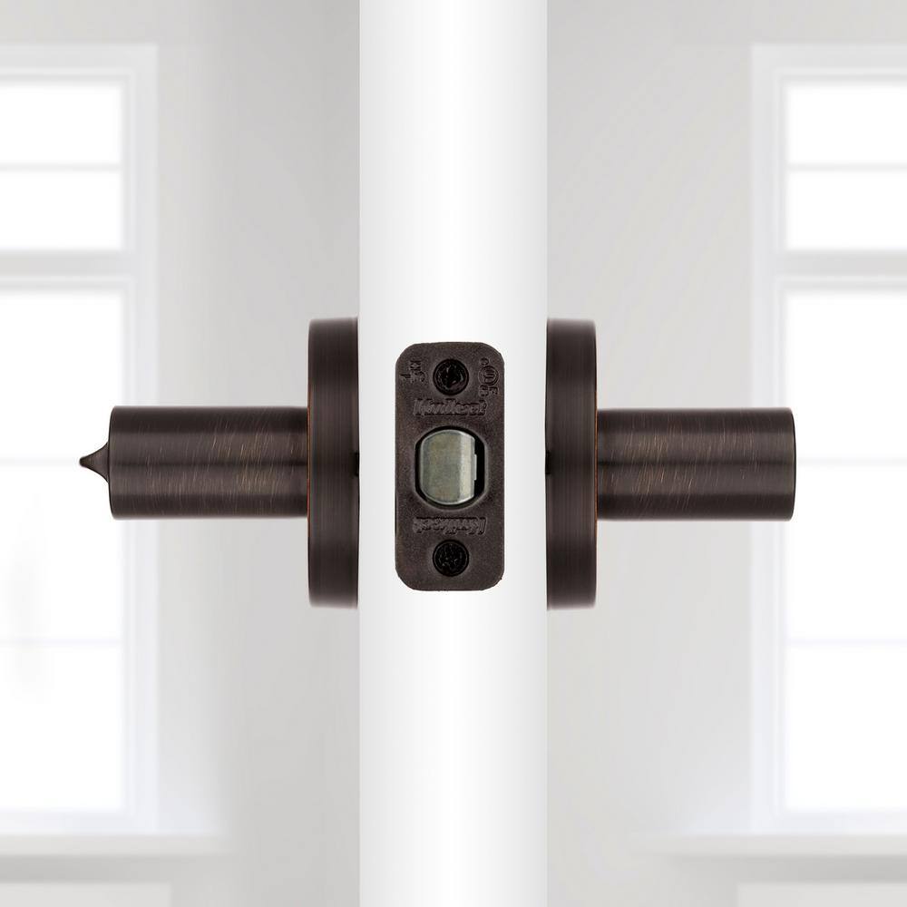 Kwikset Milan Venetian Bronze Entry Door Lever featuring SmartKey Technology 740MILRDT11PSMT