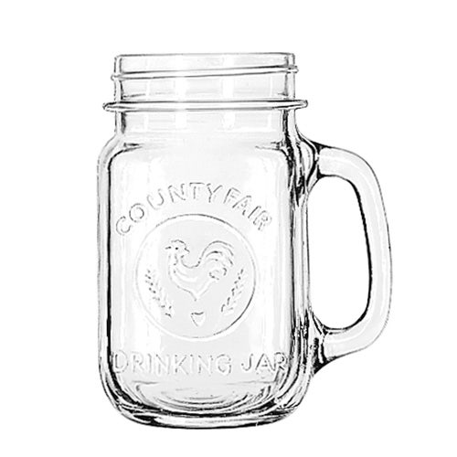 Libbey 97085 - County Fair Drinking Jar， 16-1/2 oz.， CS of 1/DZ