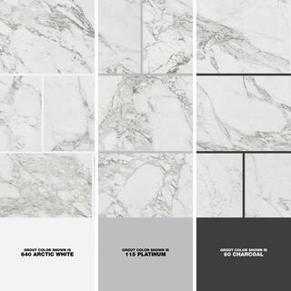 Marazzi EpicClean Milton Arabescato Marble 12 in. x 24 in. Glazed Porcelain Floor and Wall Tile (15.6 sq. ft.Case) ML401224ECHD1P6