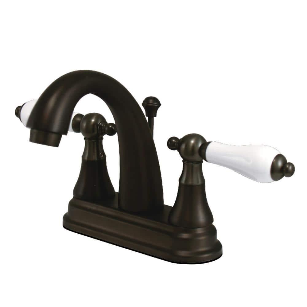 Kingston Brass English Vintage 4 in Centerset 2Handle Bathroom Faucet in Oil Rubbed Bronze