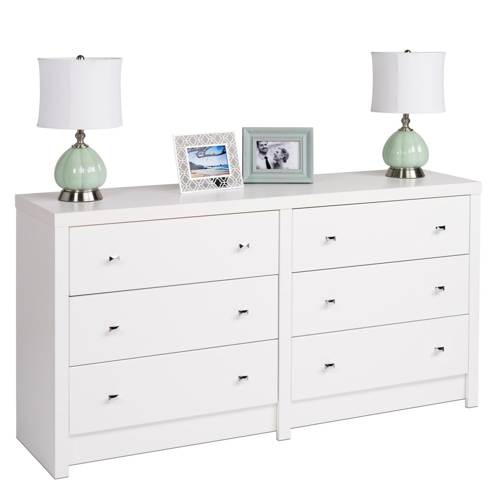 Pure White Nolita 6 drawer Dresser