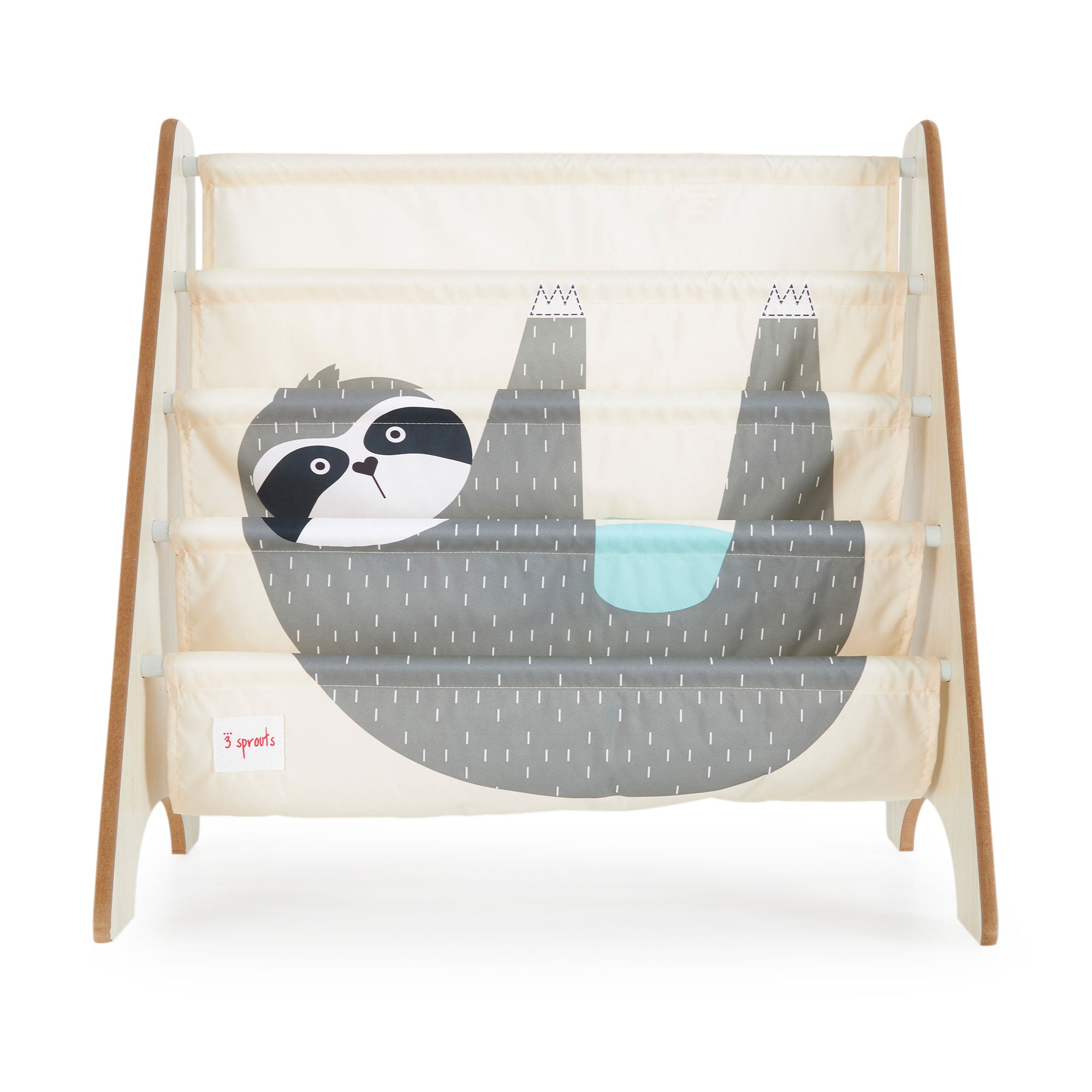 3 Sprouts URKSLO Kids Storage Organizer Baby Room Bookcase Furniture, Sloth