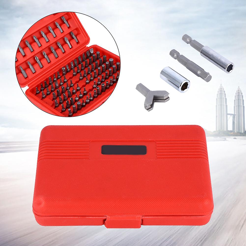 100pcs Assorted Screwdriver Bit Set Hand Tools Screw Driver Bits Drill With Box