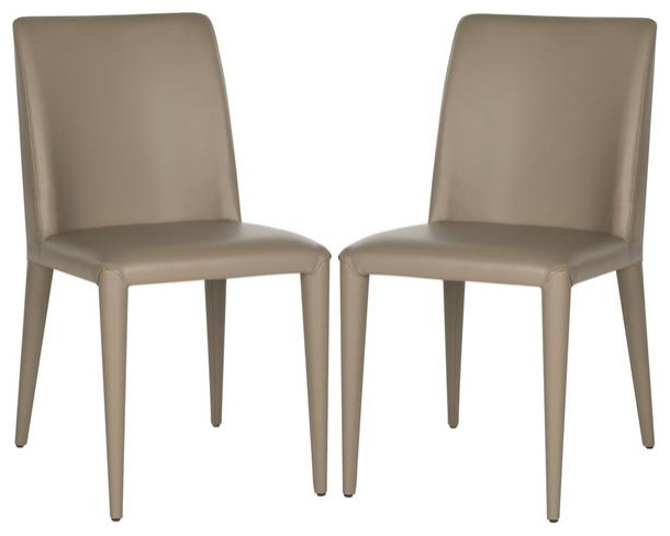 Evelyn 18 quotSide Chair  Set of 2  Taupe   Midcentury   Dining Chairs   by V.S.D Furniture  Houzz