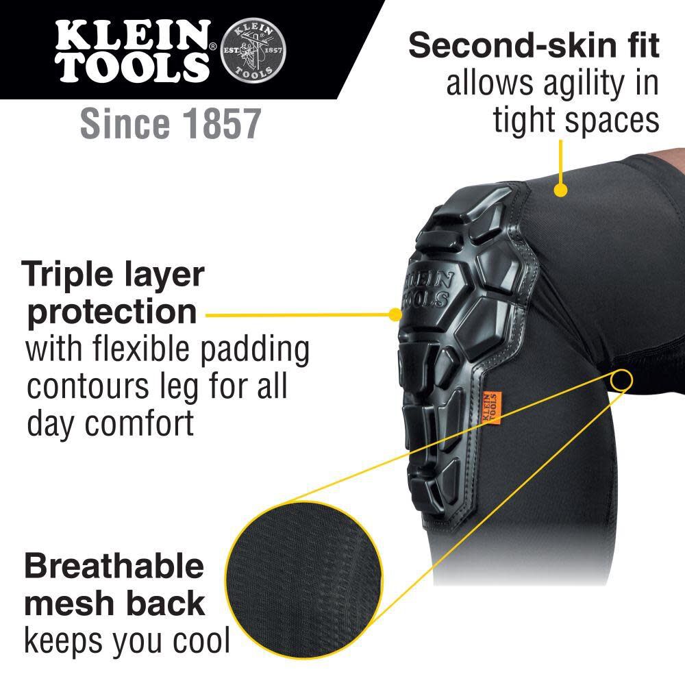 Klein Tools Knee Pad Sleeves Heavy Duty S/M 60615 from Klein Tools