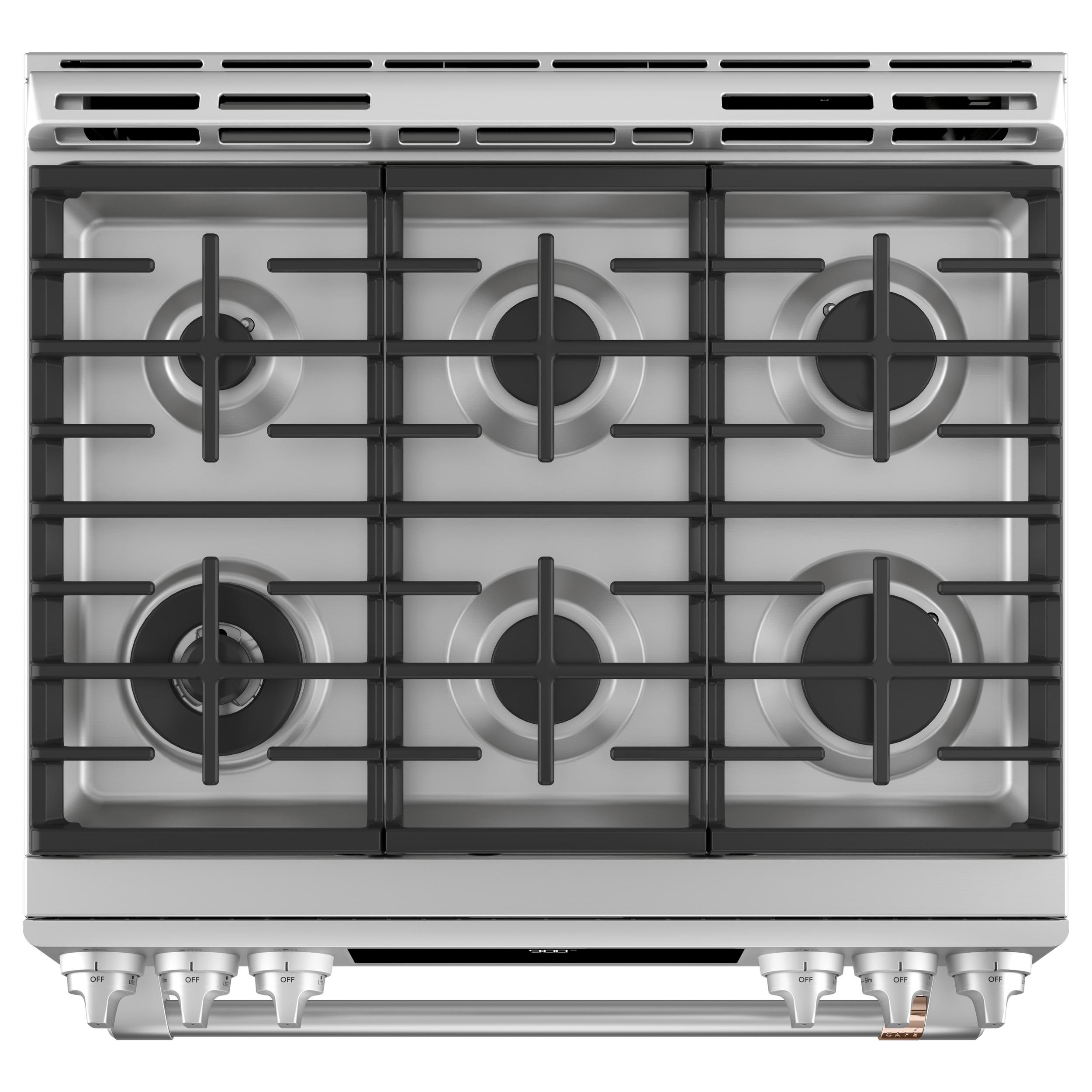 Caf¨¦ 30-inch Slide-in Dual-Fuel Range with Convection Technology CC2S900P2MS1