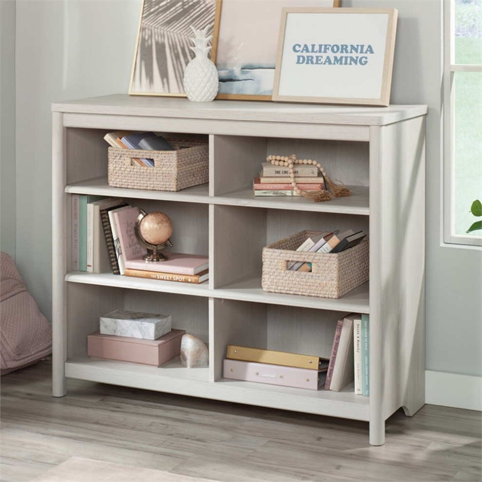 Sauder Dover Edge Engineered Wood Storage Organizer in Glacier Oak   Transitional   Bookcases   by Homesquare  Houzz