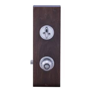 Copper Creek Soft Contemporary Satin Stainless Entry Door Knob with Deadbolt BKDB141SS