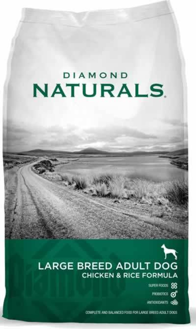 Diamond Naturals Large Breed 60 Chicken and Rice Adult， 40 Pounds